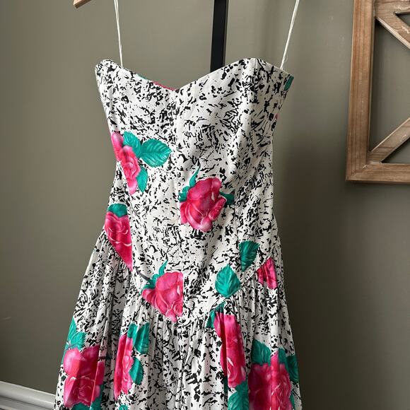 Vintage Robbie Bee Floral Dress Size 4 - Picture 2 of 8